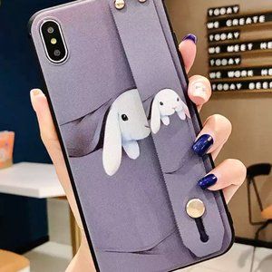 [ON SALE] Rabbit iPhone 11 Case W/ Holder - Purple